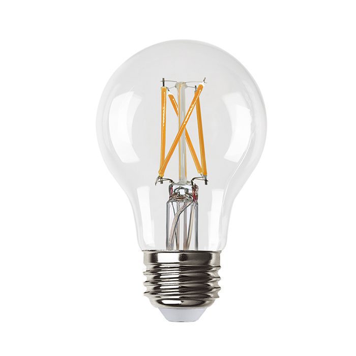 ANOVEXA A19 LED Filament Bulb — 4W 6W 8W 2700K E26 CRI 95+ Dimmable