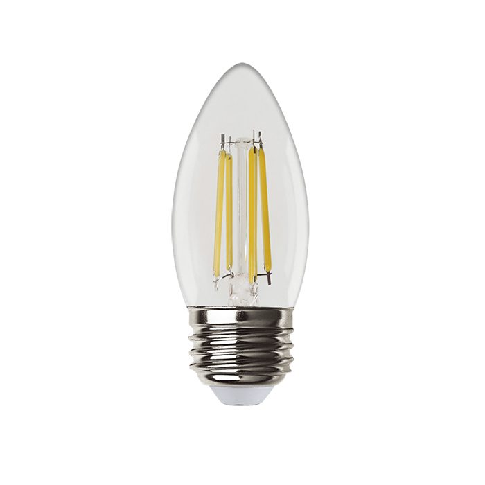 ANOVEXA B11 LED Candle Filament Bulb — 2W 4W 2700K E12 Candelabra Base Dimmable