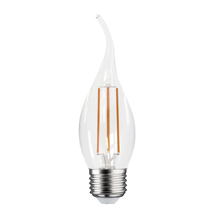 ANOVEXA BA11 LED Bent-Tip Flame Candle Bulb — 2W 4W 2700K E12 Candelabra