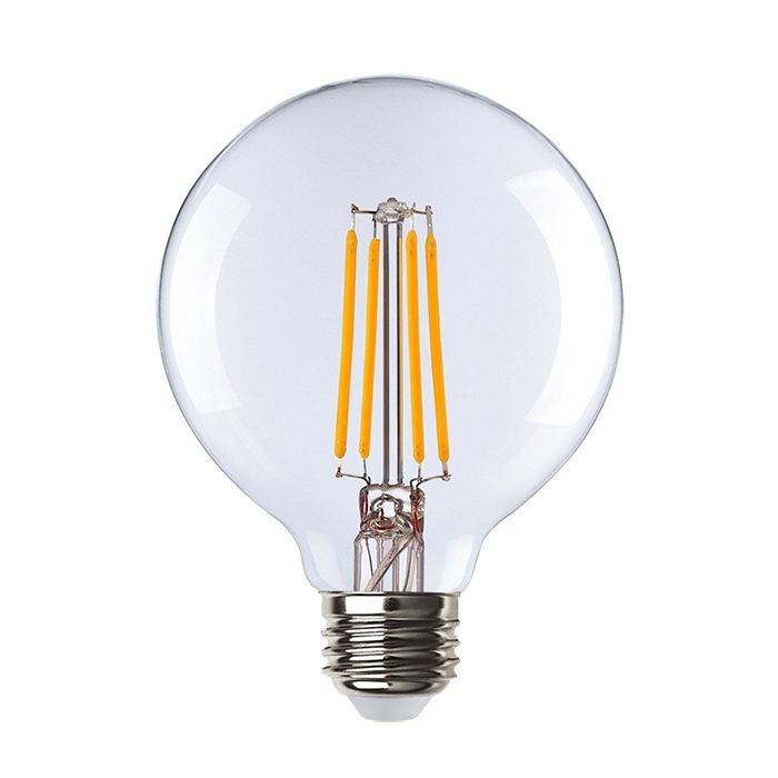 ANOVEXA G25 LED Globe Filament Bulb — 3W 5W 2700K E26 Vanity Mirror Dimmable CRI 95+